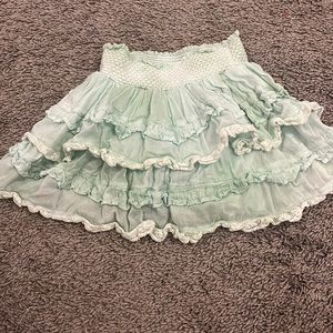 Mini tier shirt mint green loveshackfancy